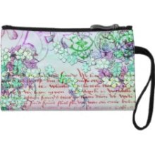 Redondo, Shabby Chic: Pretty Summer Lilac Wristlet Clutch