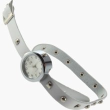 Rivet Leather Bangle Watch Quartz Bracelets Wrist Watch Mm