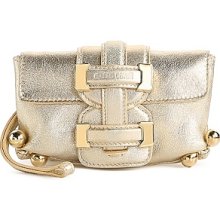 Roberto Cavalli Leather Buckle Wristlet