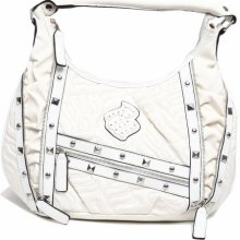 Rocawear Women Flame Quilt Hobo White