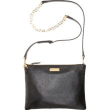 Rochas Top Zip Crossbody Bag - Black