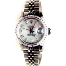 Rolex Datejust w/ Custom Channel Diamond Bezel and MOP Diamond Dial - 2004