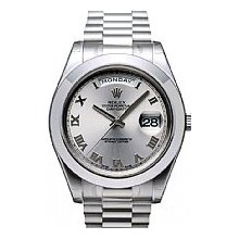 Rolex Day-Date II Platinum Slate Roman Dial Unworn