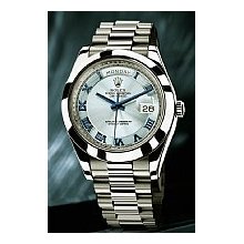 Rolex Day-Date II Platinum Glacier Blue Dial Unworn