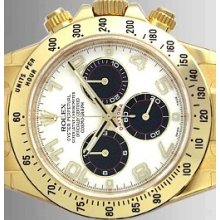 Rolex Daytona Yellow Gold Panda Dial Unworn 116528