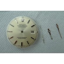 Rolex Mens Datejust 28mm Silver Stick Dial & Hands, Fits 16000 16013 16233 16203