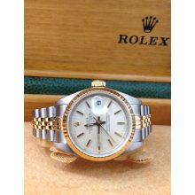 Rolex Oyster Perpetual Datejust 18k Gold & Stainless Steel Watch