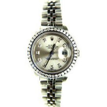 Rolex Steel Datejust w/ Custom Diamond Dial and Bezel - Absolutely Like New