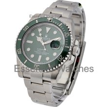 Rolex Submariner with Green Ceramic Bezel 116610V