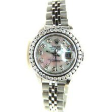 Rolex Unused Datejust W/ Custom MOP Diamond Dial w/ 1.5 CT Diamond Bezel