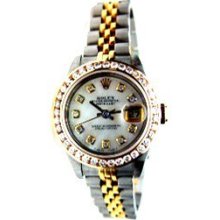 Rolex Unworn Datejust W/ Custom 1.5 Kt Diamond Bezel and MOP Dial