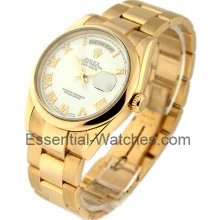 Rolex Used Men's Rose Gold Day Date President with Oyster Bracelet 118205