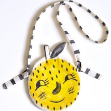 Roxy Marj Lemon Face Pocket Purse