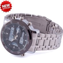 Russian Digital+quartz Analog Sports Fashion 2 Movement Men Wrist Watch J289