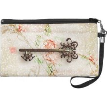 Rustic Old Key Wristlet