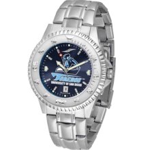 San Diego Toreros Competitor AnoChrome Men's Watch with Steel Band