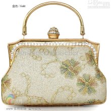 Satin With Rhinestone Evening Handbags/ Clutches/ Handle Bags More C