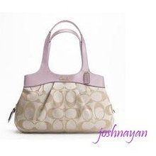 Sealed Coach Signature Lexi Light Khaki/lilac Satchel F 18828 $398