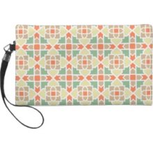 Seamless stars tiles patterns Wristlet Clutch