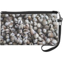 Seashell background Wristlet