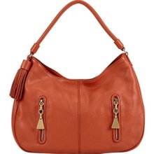 see by chloe' cherry shiny leather hobo shoulder bag