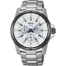 Seiko Criteria Sdbv017 Solar White Men Watch