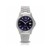 Sekonda Gents Polished Stainless Steel With Navy Blue Dial Watch