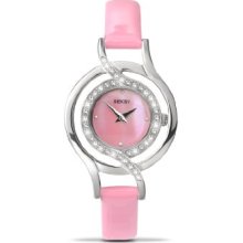 Seksy By Sekonda Women's Quartz Watch With Mother Of Pearl Dial Analogue Display And Pink Leather Strap 4526.27