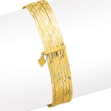 Semanario Slip On Bangle Bracelet in 14k Yellow Gold