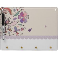 Shabby Chic Girly Pink Purple Flowers And Bird Dry-erase Whiteboard