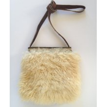 Sheepskin/Leather cross body bag