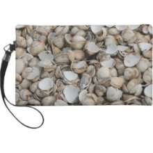 Shells background Wristlet Clutch