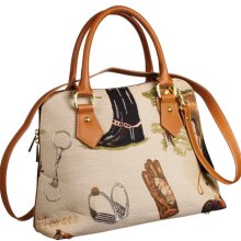 Shoulder Bag Cottage Equestrian Tapestry