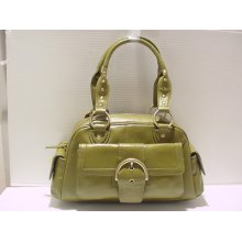 Shoulder Bag In Leather For Women Ladies Purse Totes In Green Black