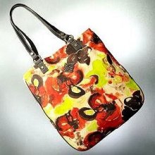 Simply Vera Wang | Floral Tote Beach Bag Purse|