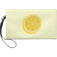 Slice of Lemon Wristlet Clutches