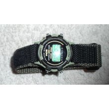 Small Army Green Digital Wrist Watch Alarm, Chrono Back Light Display Stop Watch