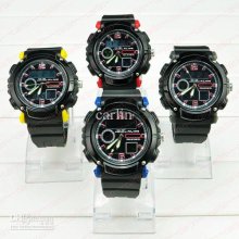 Sports Dive Watch Dual Movements Water-resistant Ak1166 Digital &