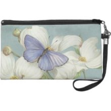 Spring Azure Butterfly 2 Jean Day Zallinger Wristlet