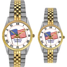 Stars & Stripes Watch Stainless Steel Band