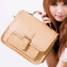 Stitched Belted Satchel