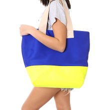 Street Level The Neon Horizons Tote in Blue