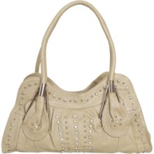 Studded Double Handle Satchel