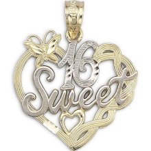 Sweet 16 Charm 14K Gold at JCPenney