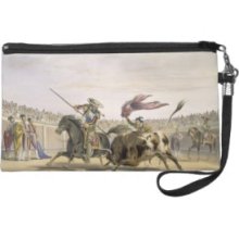 The Bull Following up the Charge, 1865 (colour lit Wristlet Clutches