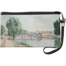 The Railway Bridge, Pontoise Wristlet Clutches