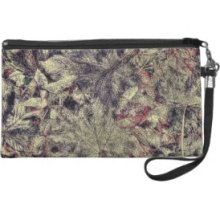 The Texture Of Leaves Wristlets