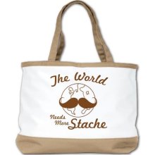 The World Needs More Stache bag