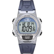 TIMEX Ironman Triathlon New Chrono Mens Ladies Blue Rubber Digital Watch Sport