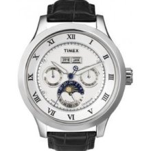 Timex T2N294 Mens Sl Series Automatic Calendar Moonphase Watch